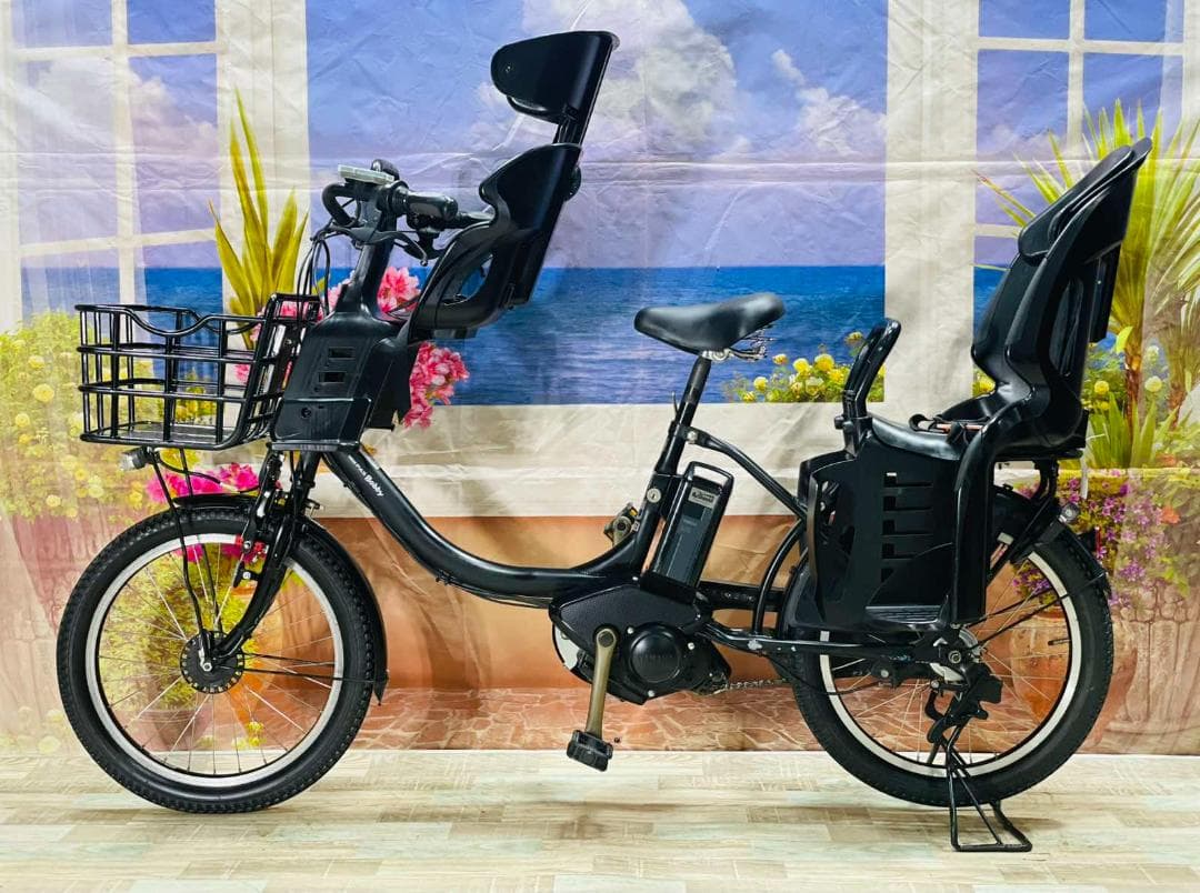 ハイエンドモデル⭐️ ヤマハ最上級バビー マットブラック！ 子供乗せ Y1692