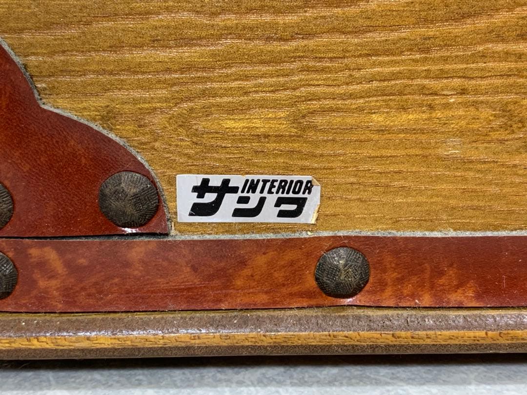 サンワインテリア 木製トランクBOX アンティーク 小物入 裁縫箱 コレクション