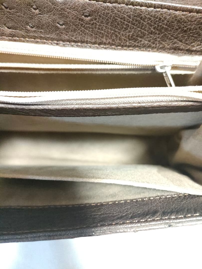 オーストリッチ ハンドバッグ ストラップ付き