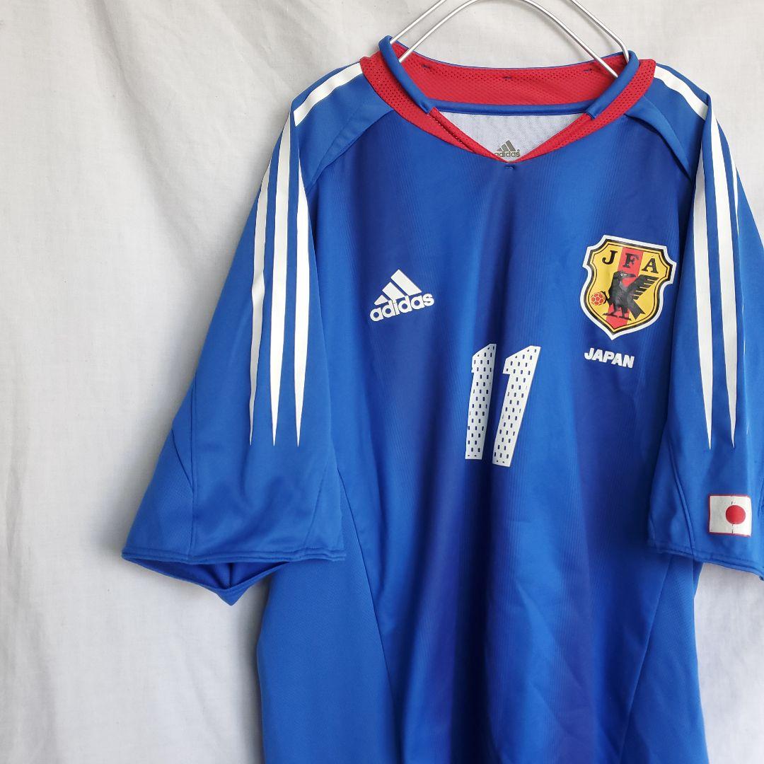 希少 adidas サッカー日本代表レプリカユニホーム 鈴木隆行 ウェア