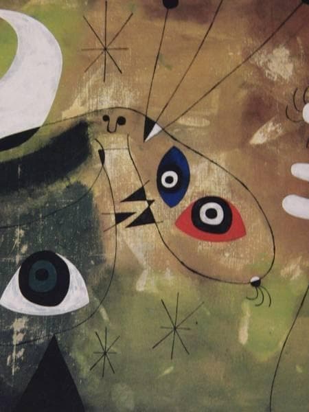 ジョアン・ミロ、ペインティング６、希少画集画、新品額装付