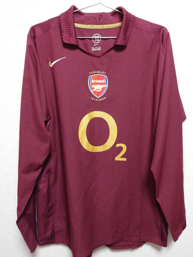 NIKE　2005〜06 アーセナル　ハイバリー　アンリ　長袖