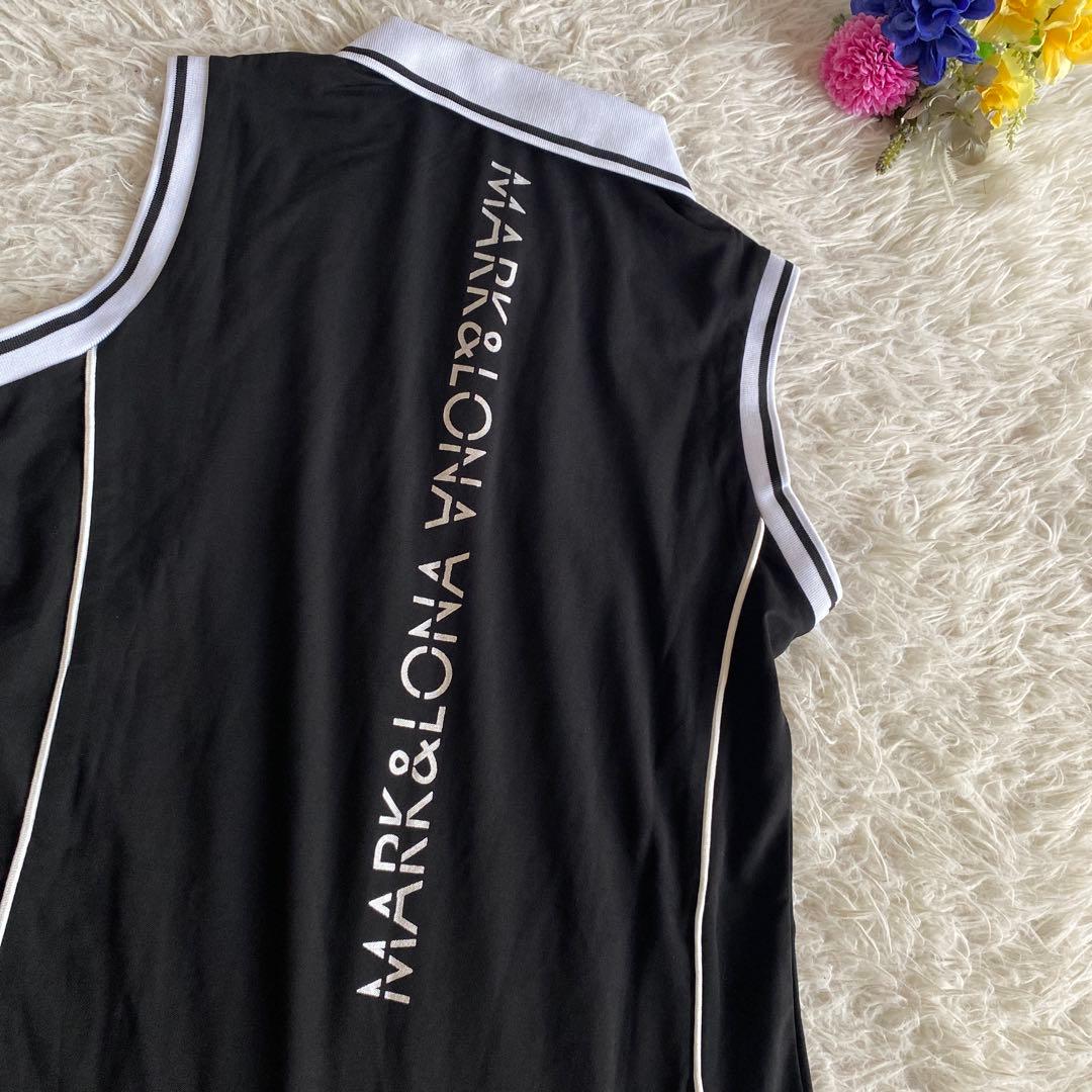 マークアンドロナワンピース　ブラック　ホワイト　ロゴ