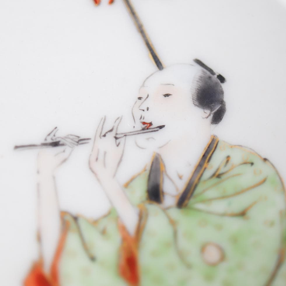 九谷焼 祭り風俗図 鉢 明治-大正