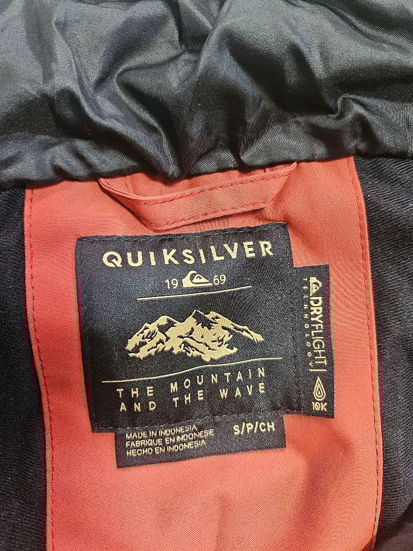 QUIKSILVER スキー、スノーボードウェア S/P/CH 黒/オレンジ
