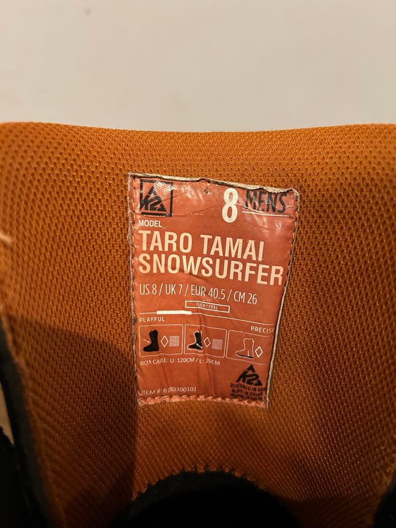 K2 TARO TAMAI TTブーツ surfer 26cm