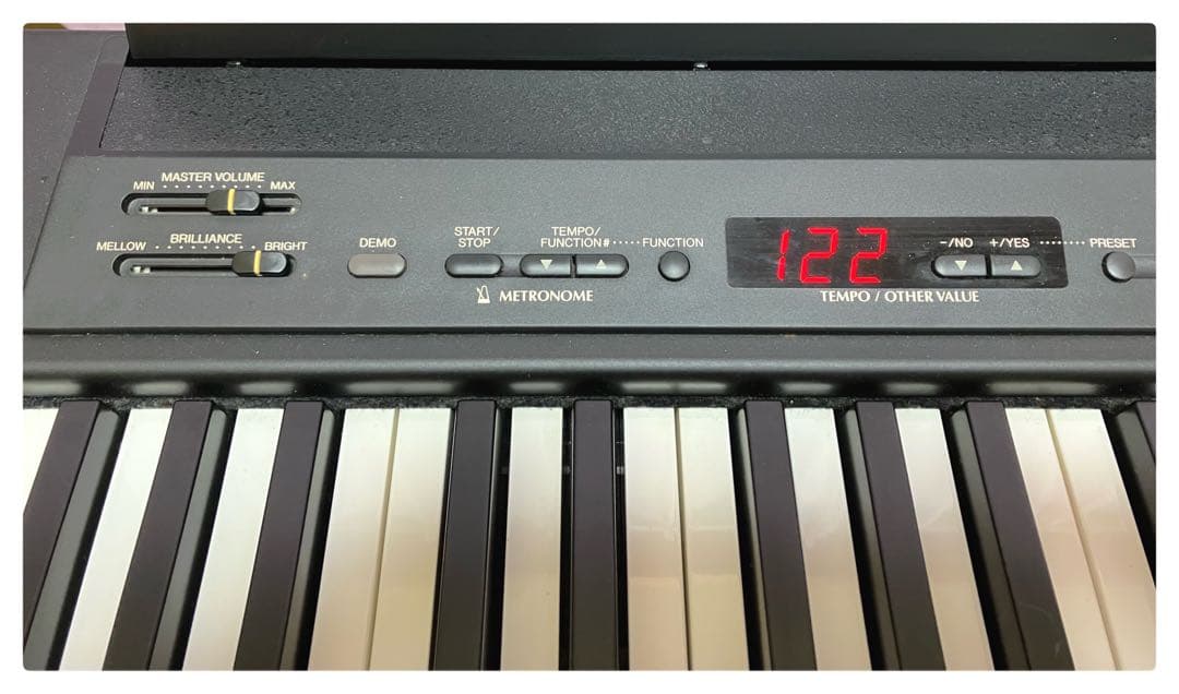 ヤマハ P-80 電子ピアノ 88鍵盤 ペダル スタンド付