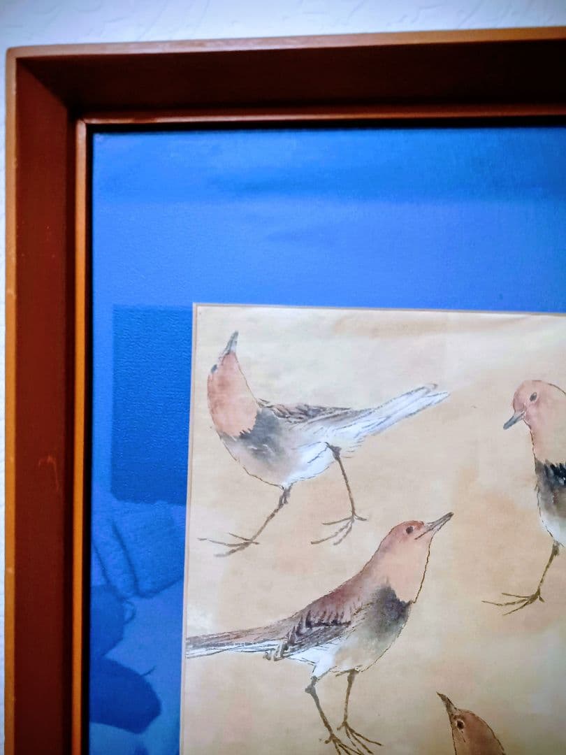 EDOYA　応挙、円山派の謎の水墨原画　額付き コマ鳥図　作者不詳で誰か教えて。