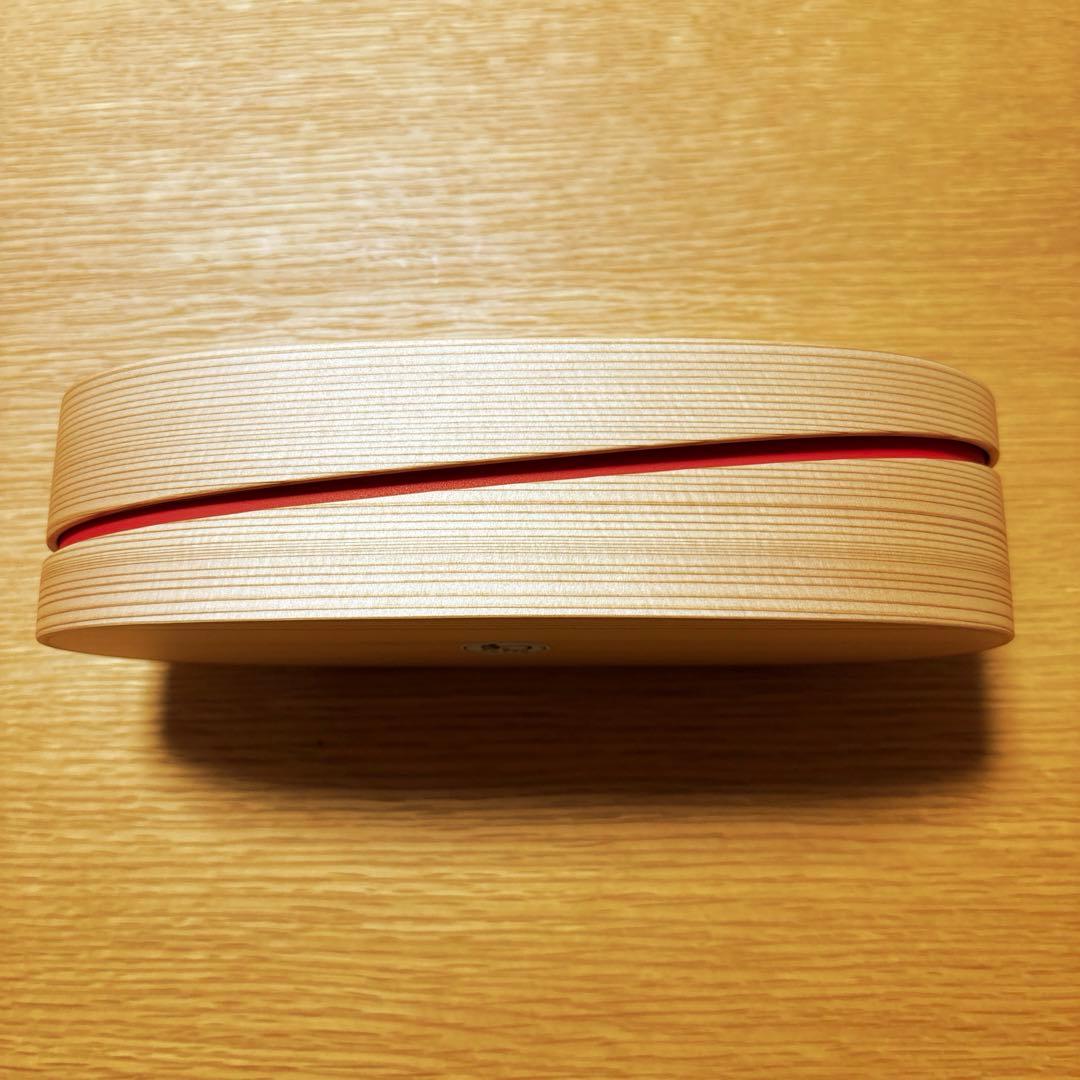 ✳︎✳︎大館工芸社曲げわっぱ 弁当箱 木製 軌(朱）秋田杉