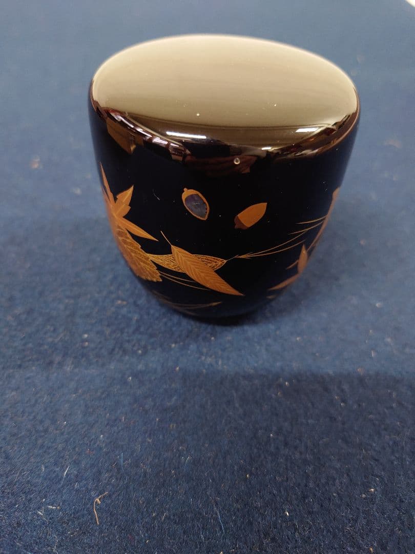 中村宗尹作　吹寄大棗　共箱