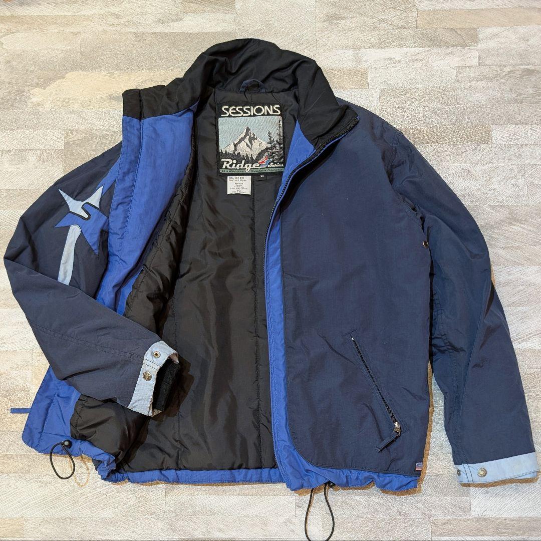 ★立春セール★90s SESSIONS スノボジャケット スターロゴ L相当