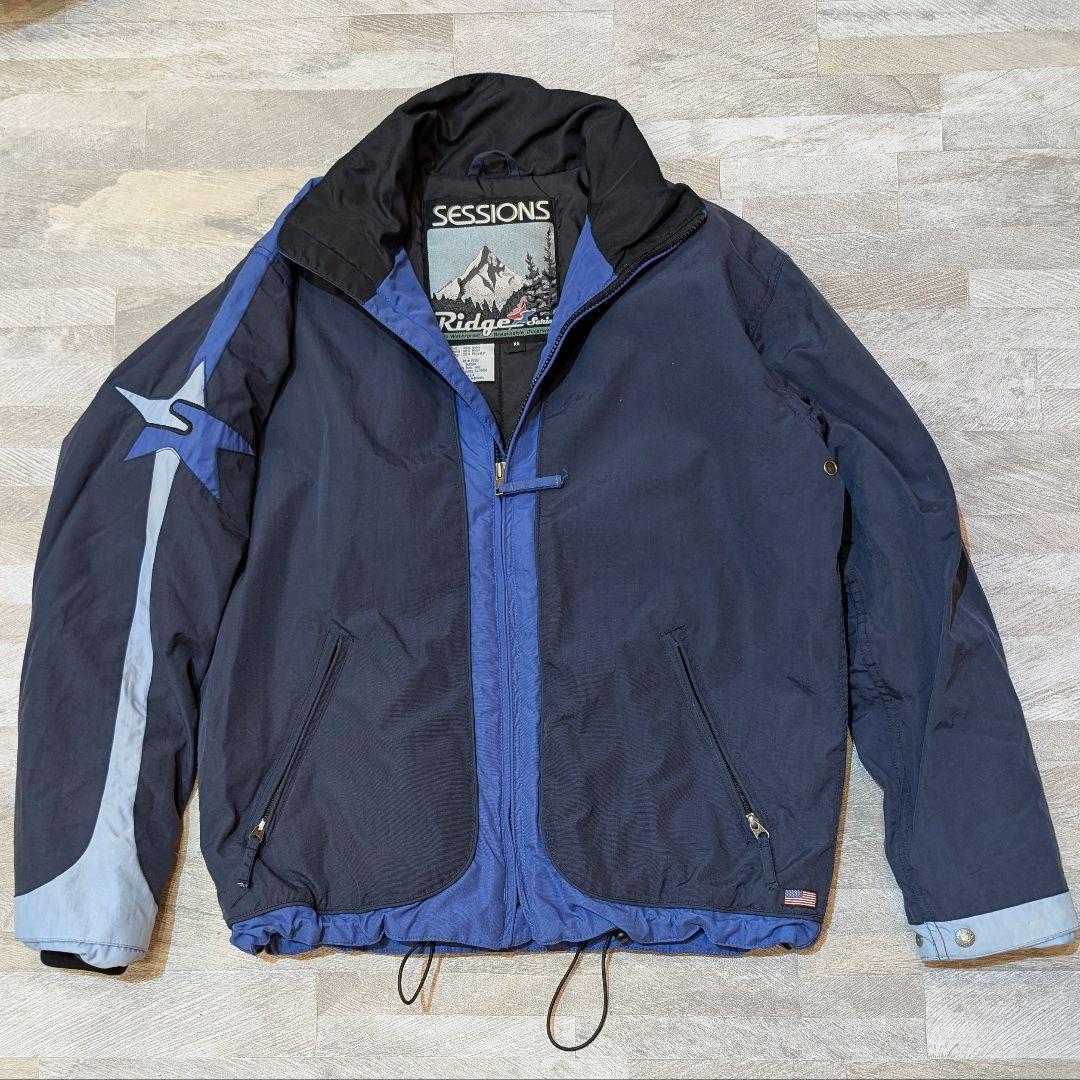 ★立春セール★90s SESSIONS スノボジャケット スターロゴ L相当