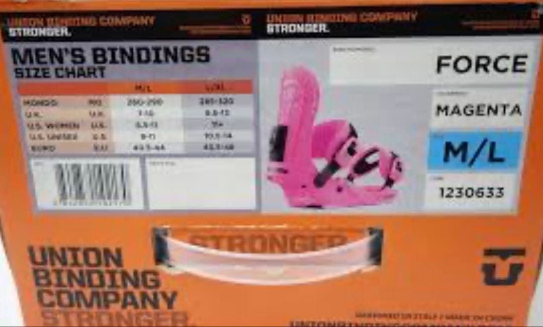 【送料込み】★ユニオン バインディング★フォースM/L★UNIONオールラウンド