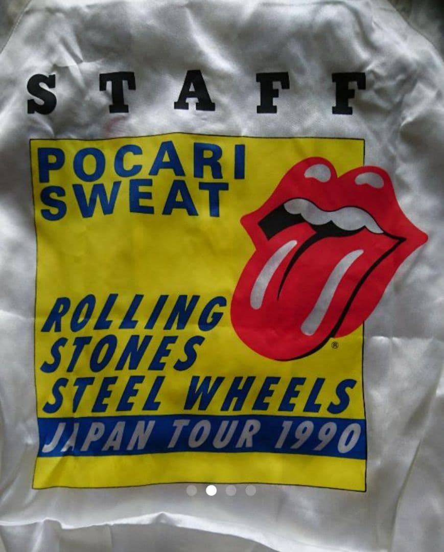 ローリング・ストーンズ JAPANツアー１９９０staffジャンバー ラスト１枚
