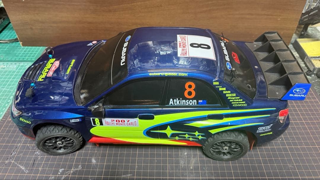 タミヤ　1/10RC スバル インプレッサ WRC モンテカルロ'07 ボディー