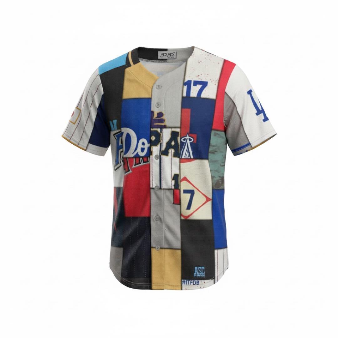 非売品 大谷翔平 サインプリント歴代ミックスユニフォーム　ドジャース　WBC