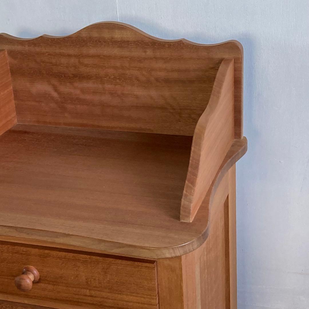 木製 レジカウンター 引き出し付き チェスト チェリー 総無垢材使用