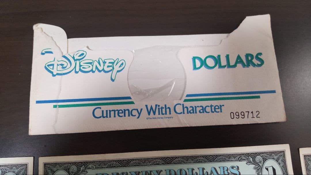 フロリダ　ディズニーランド　ディズニーダラー　1ドル　9枚