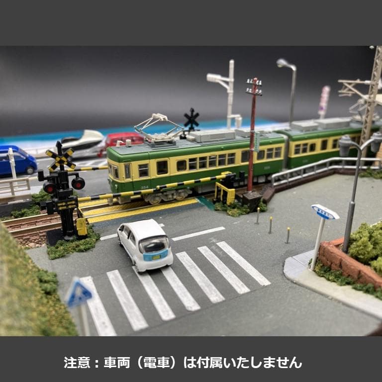 【江ノ電ジオラマ】鎌倉高校前駅＆スラムダンク踏切一体化　Nゲージ