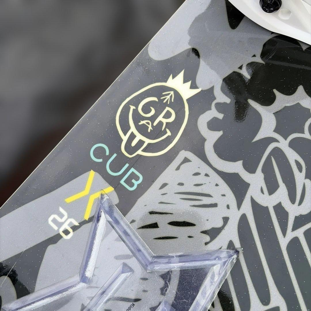 スノーボード グレー/ホワイト ストラップ式