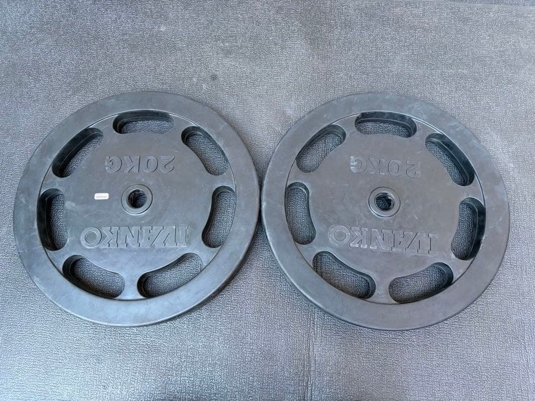 IVANKO　イヴァンコ　バーベル　プレート　20キロ　2枚セット 28mm