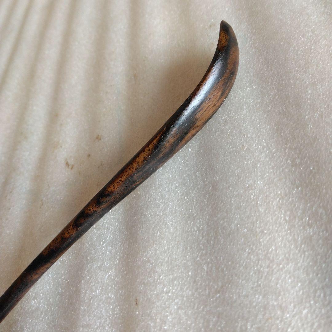 茶道具　黒柿茶杓