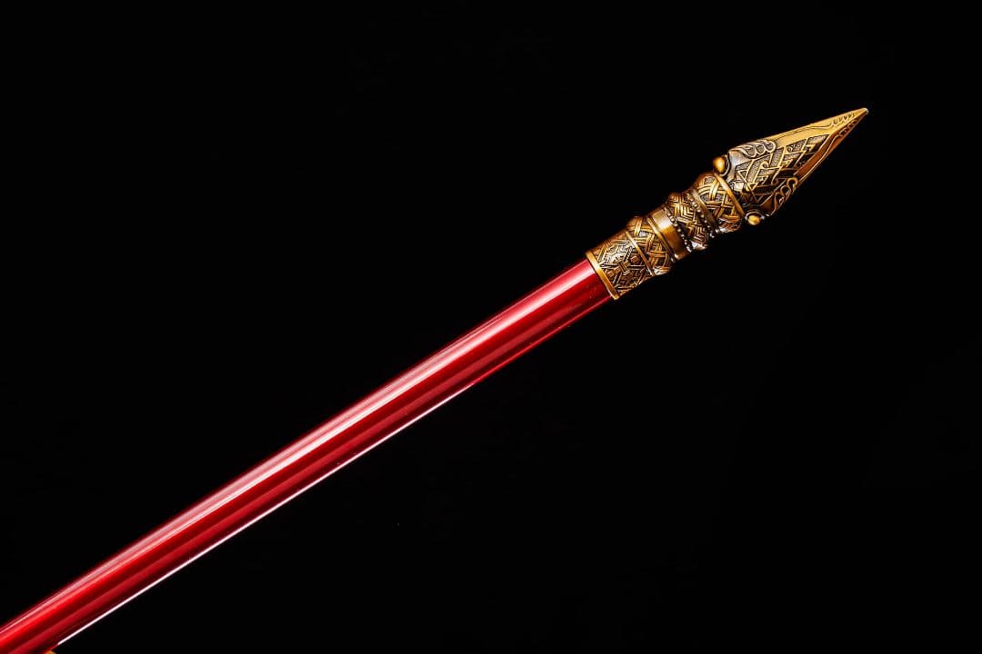 【赤天・龍焚鱗】古兵器 武具 手鍛造打 武蔵 銃 槍 鑑賞用 贈り物 武士道