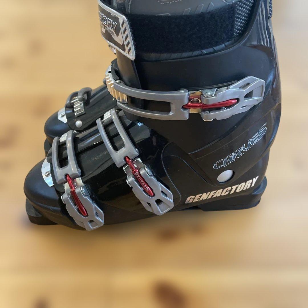 GENFACTORYスキー用ブーツ ブラック(27.0〜27.5)