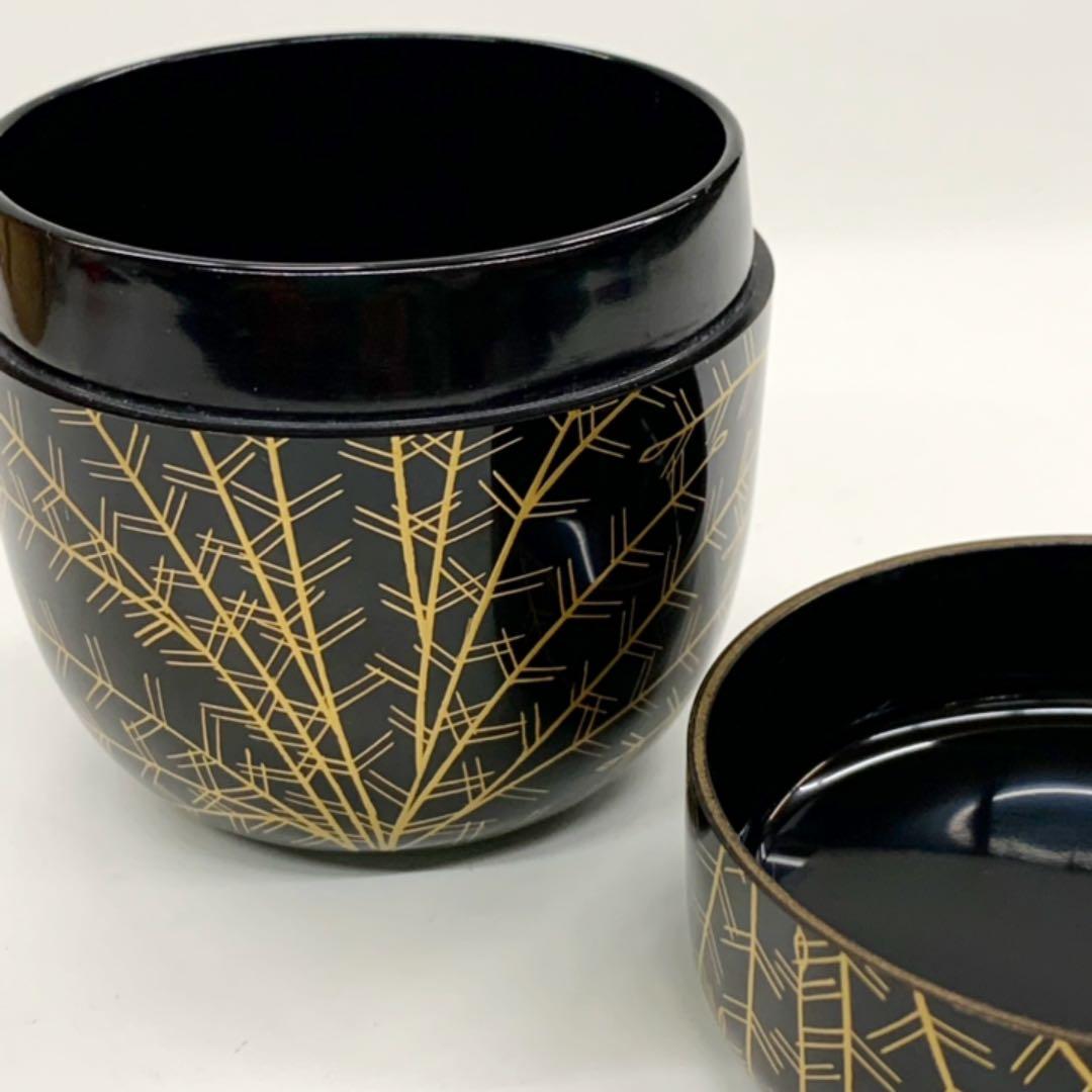 【中棗　芽張柳　蒔絵】高橋峯房