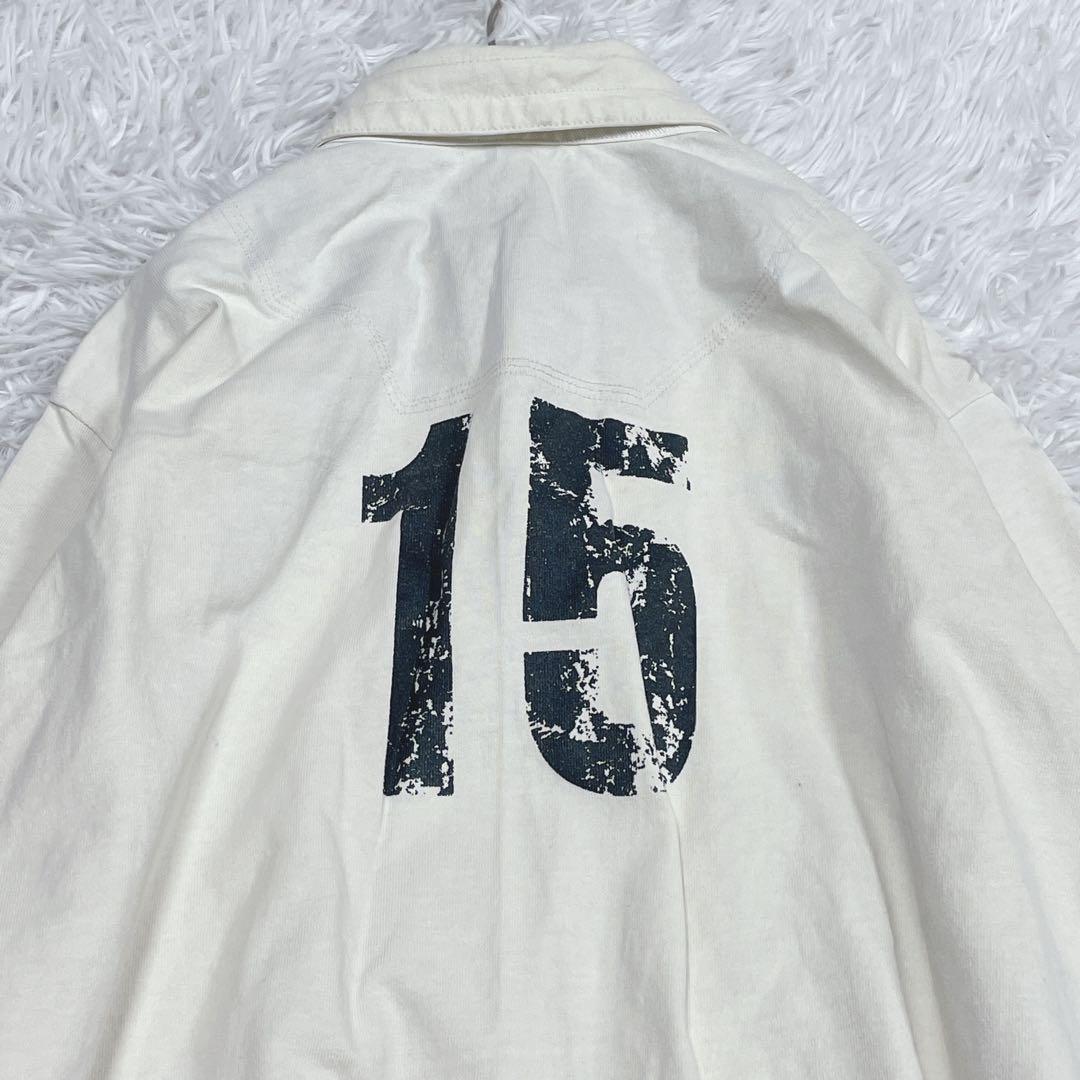 Canterbury アイボリー　ロングスリーブラガーポロ　ＸＬ　RA47112