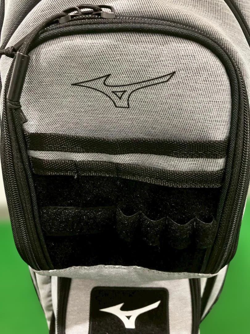 【中古美品】Mizuno BR-D 大容量 ゴルフバッグ グレー/ブラック