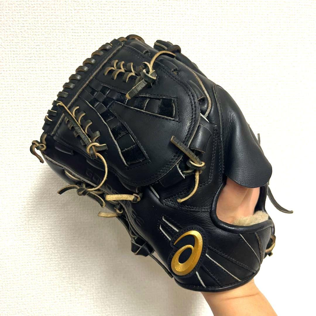 919 アシックス ゴールドステージ 型抜群 美品 硬式 投手用グローブ 左投げ
