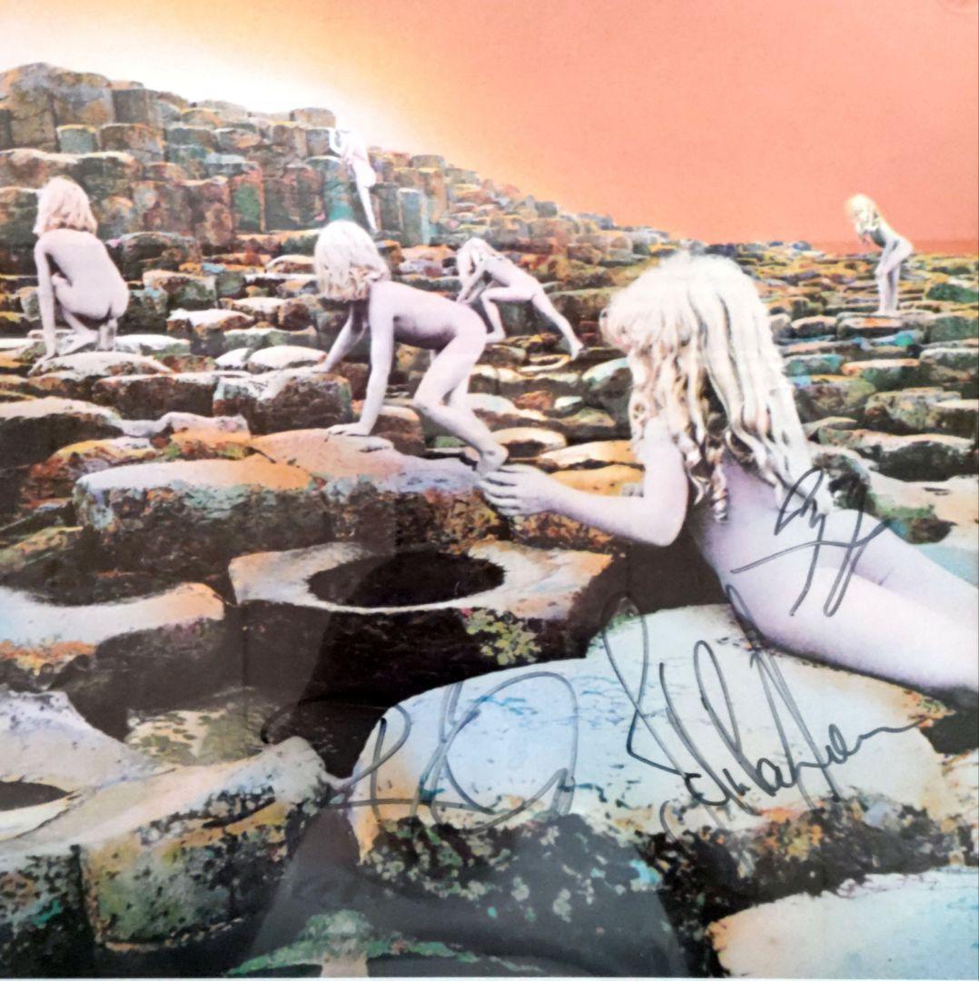 ☕【直筆サイン】レッドツェッペリン　聖なる館　LPジャケット