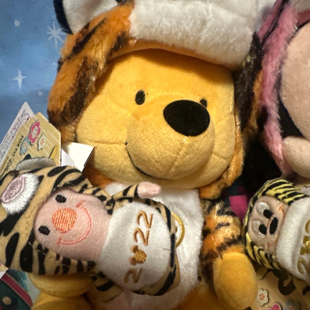 2022年干支　ぬいぐるみ　寅年　ミッキー ミニー プーさん ぬいぐるみ