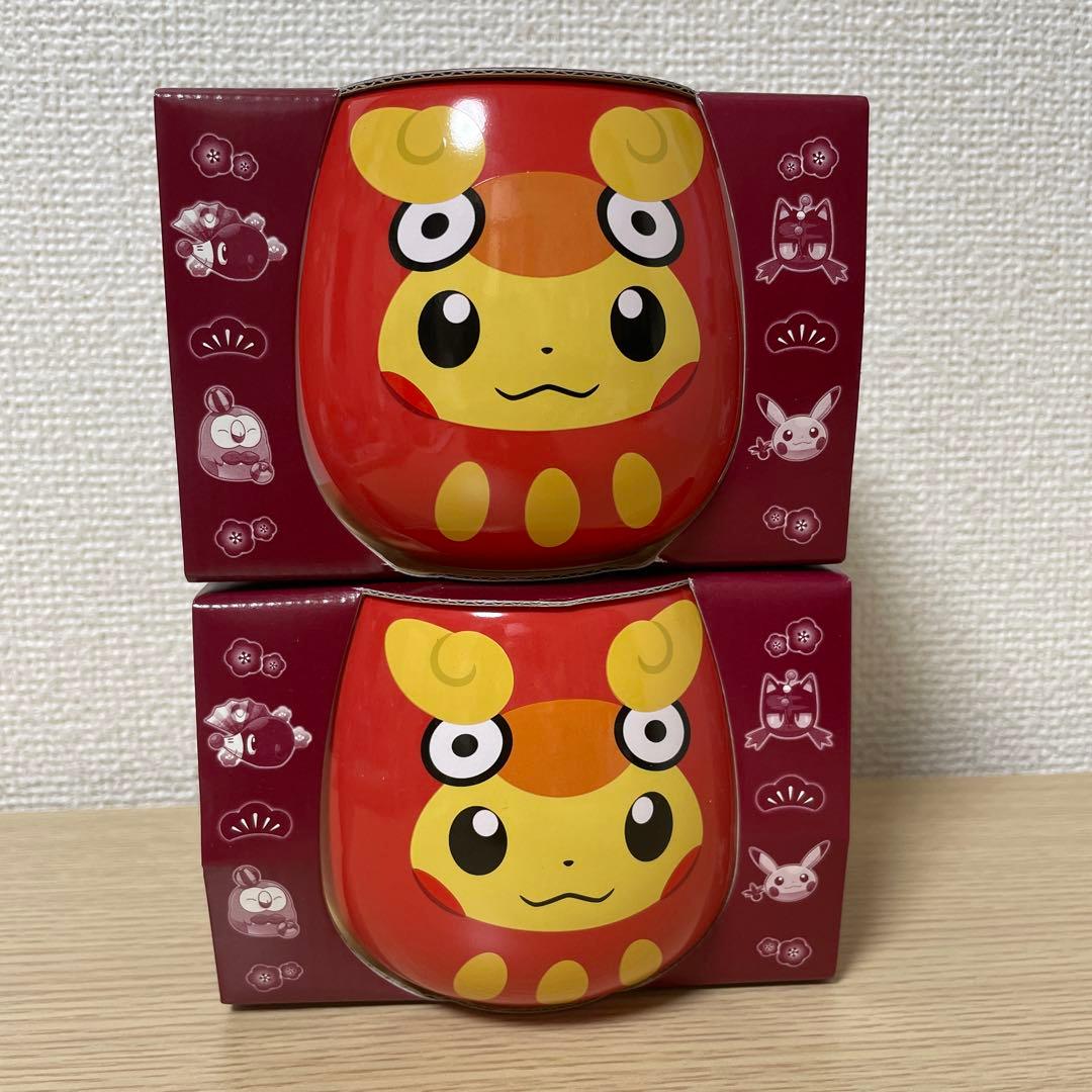 ポケモンセンター　ダルマッカ　ダルマッカごっこピカチュウ　湯のみ　2個セット