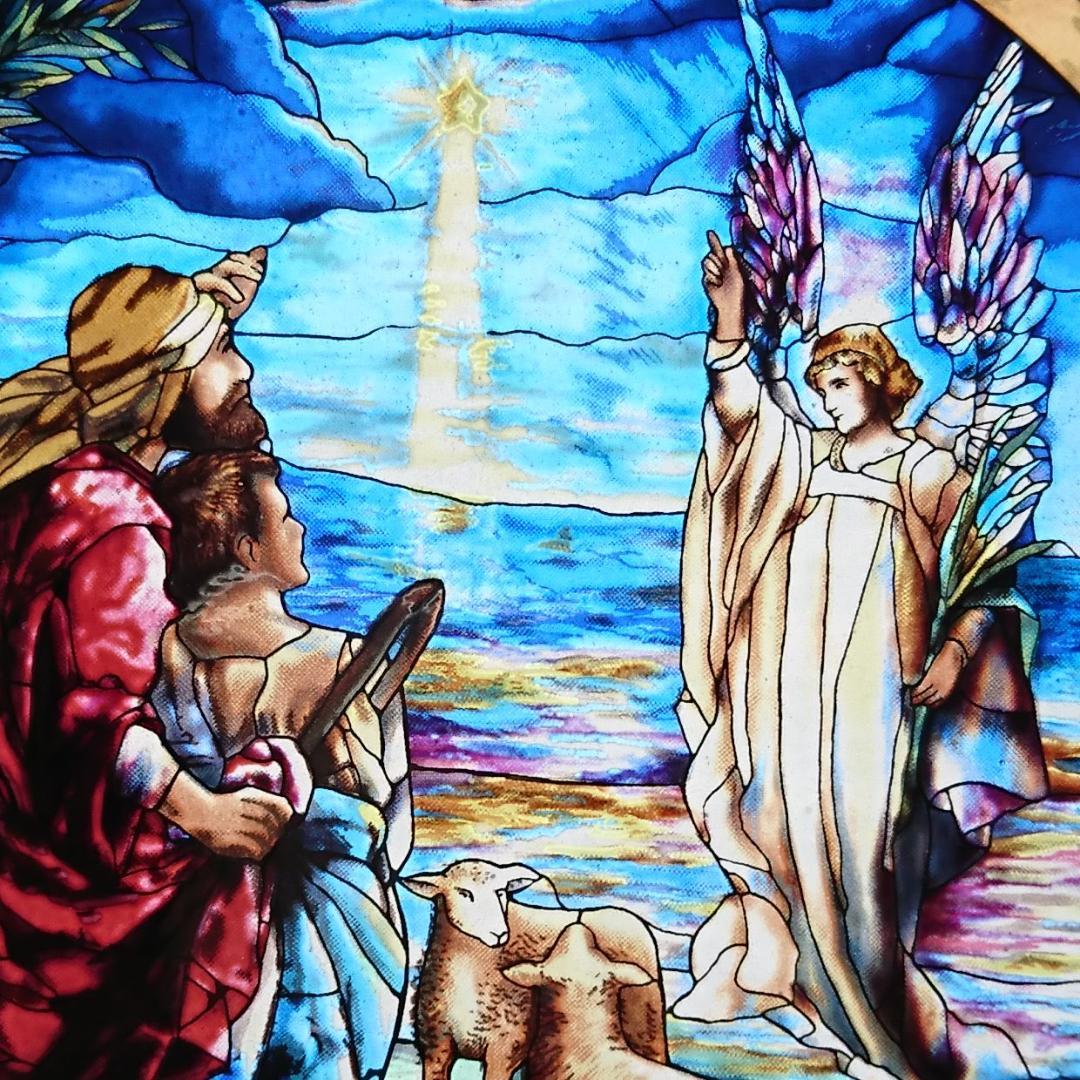 ルイスCティファニー ステンドグラス 天使＆羊飼い グラスマスターズ