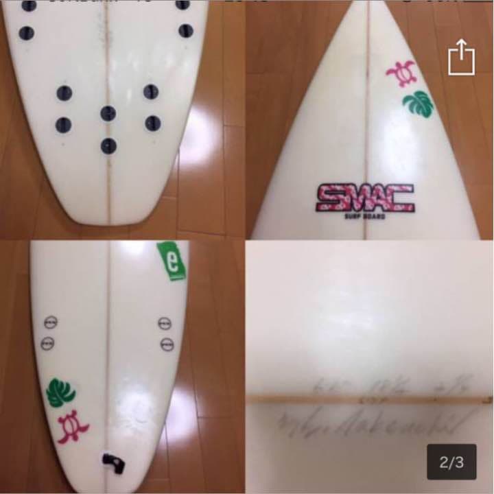 中古 SMAC surfboard 長さ6.6