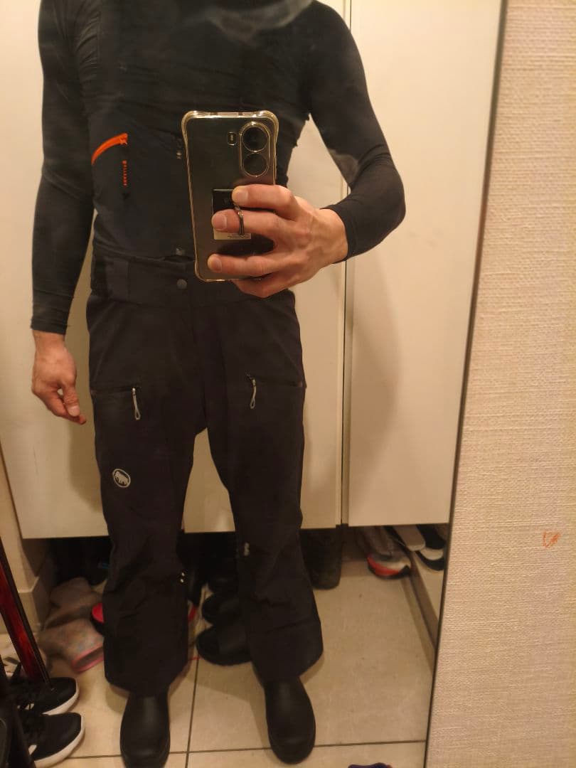 マムート メンズ ハルディグラット ビブ パンツ サイズ46SH (S SH)