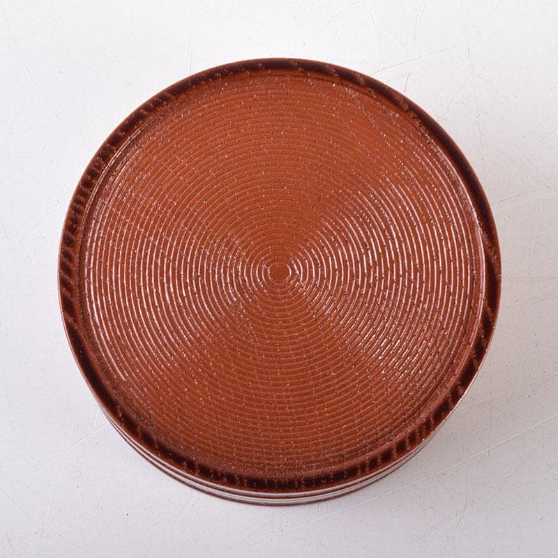 茶道具　京漆匠　平安象彦造　渦塗糸目　香合　共箱　V　R8619