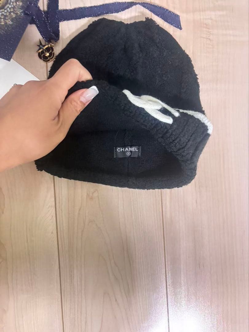 【値下げ】ノベルティニット帽　ブラック新品