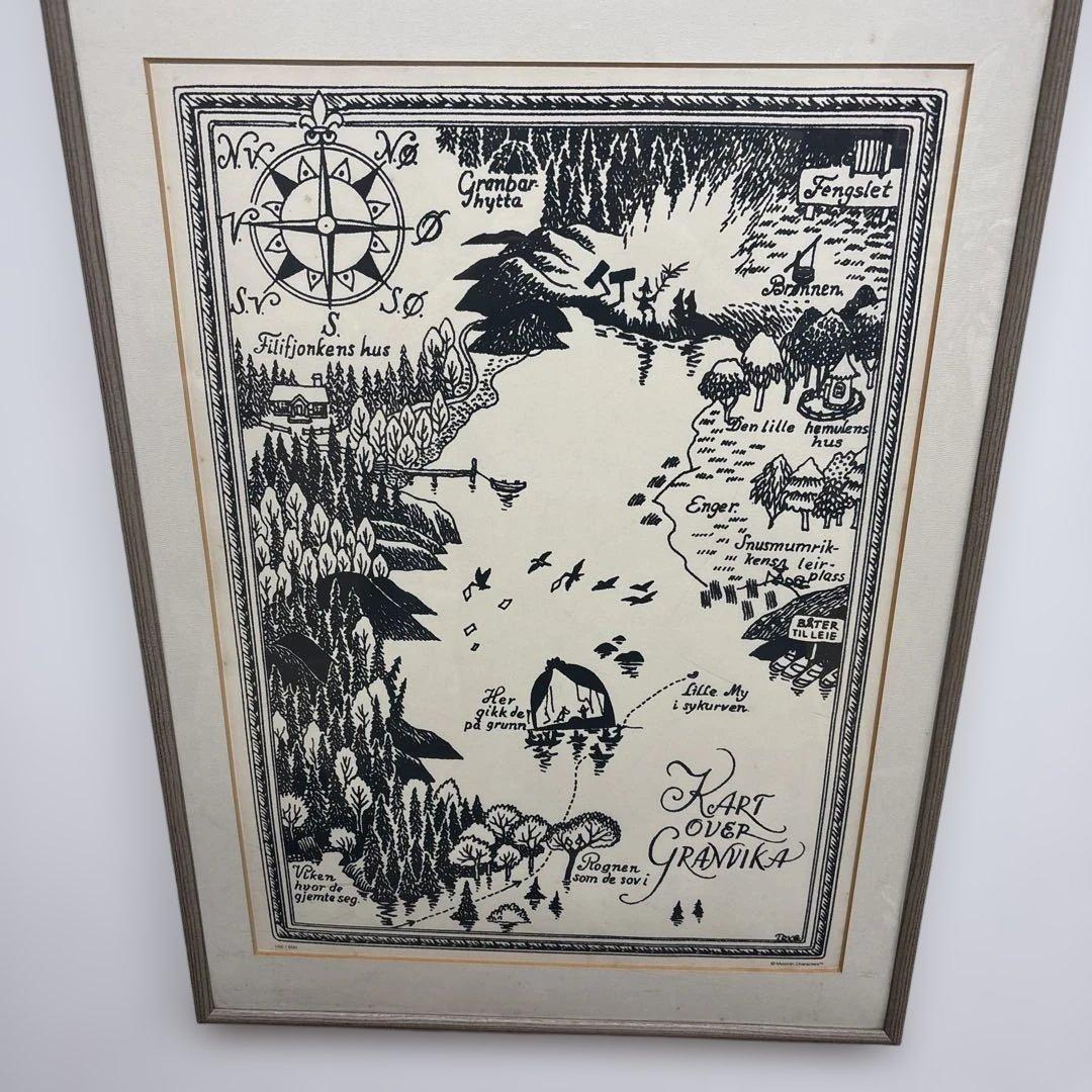 ムーミングッズB2 ポスター　シルクスクリーン　ムーミン谷　2004年　展覧会