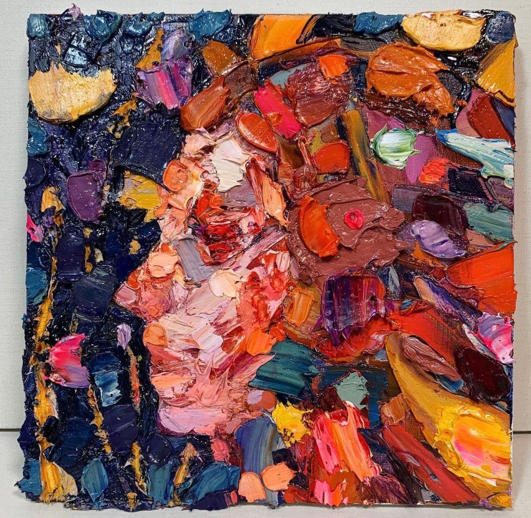 藤川さき　油彩作品　オリジナル