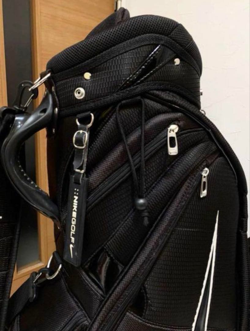 希少　ナイキ/NIKE キャディバッグ　黒/ブラック　ビッグスウォッシュ