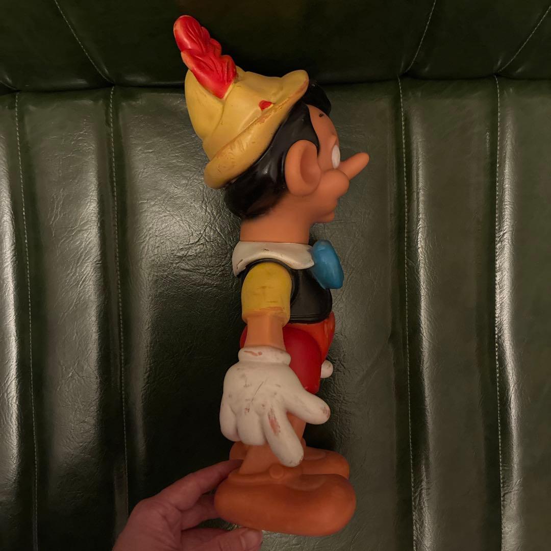 希少 ディズニー ピノキオ ラバー スクイーク ドール ソフビ ファモサ社