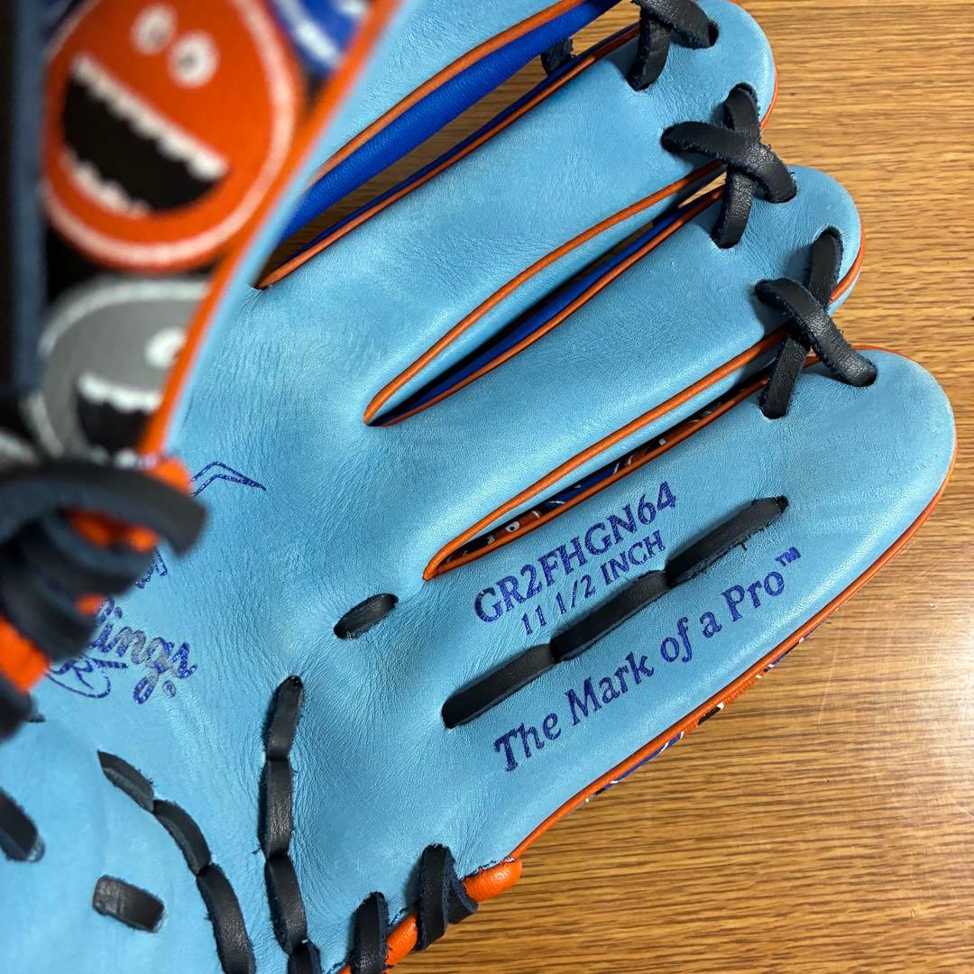 ローリングス HOH 一般軟式 グローブ グラブ 内野用 スマイル柄 美品