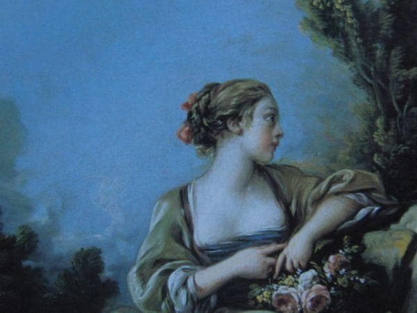 フランソワ ブーシェ、【庭師】、希少画集より、状態良好、新品高級額装付