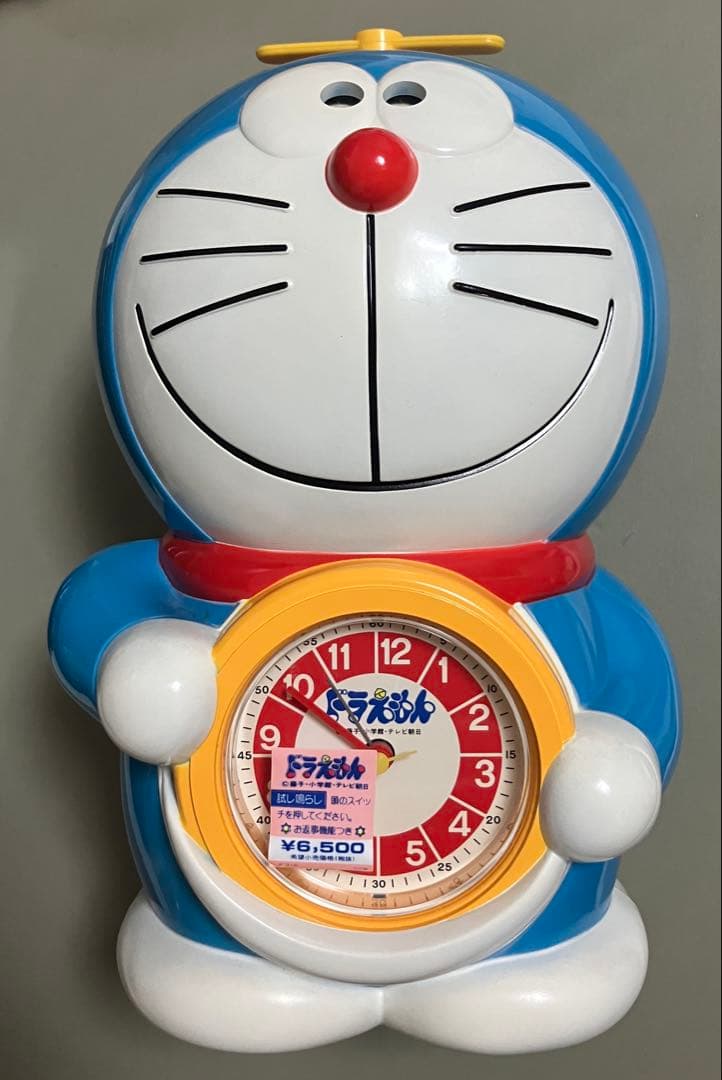 ドラえもん キャラクター型目覚まし時計　30年前　ビンテージ　大山のぶ代さんの声