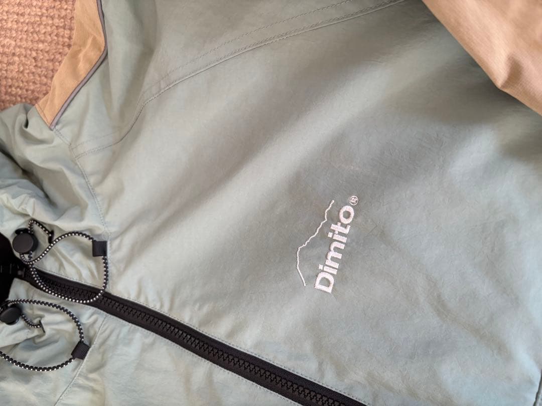 Dimito フード付きジャケット M ライトグリーン/ベージュボトムセット