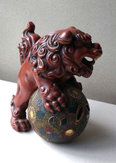 唐獅子    陶器置物    ①