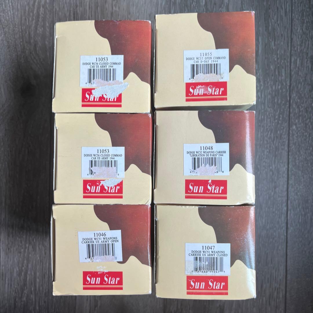 Sun Star サンスター　コマンドカー他　ミニタリー　車　ミニカー　6台